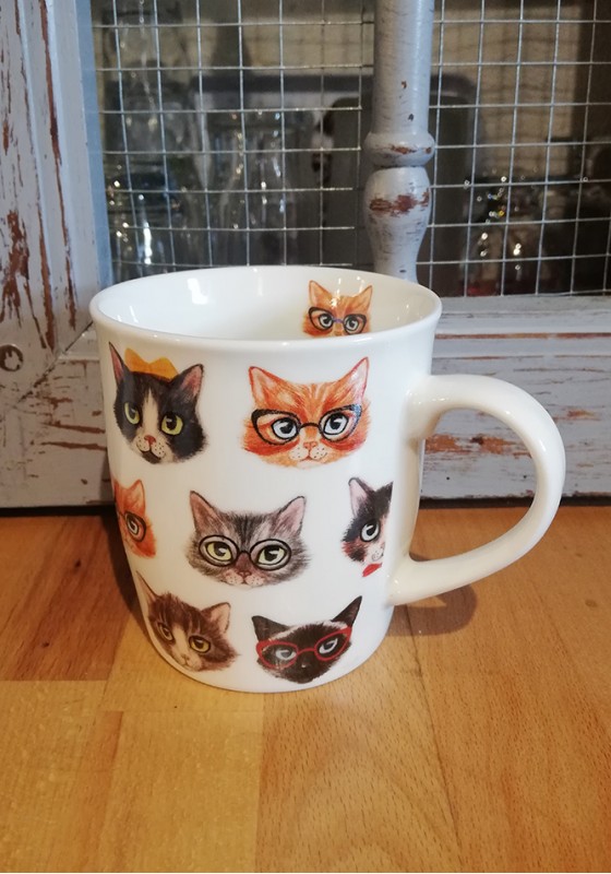 Mug chat Felix en porcelaine